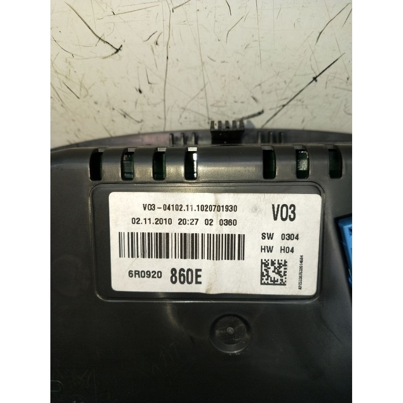 Recambio de cuadro instrumentos para volkswagen polo v (6r1, 6c1) 1.4 (6r1) referencia OEM IAM 6R0920860E A2C53387632 2009