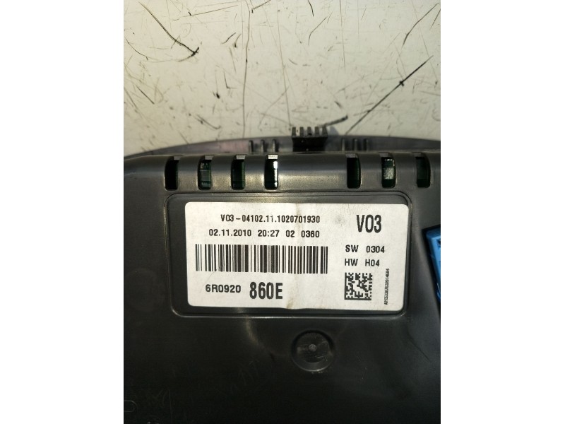 Recambio de cuadro instrumentos para volkswagen polo v (6r1, 6c1) 1.4 (6r1) referencia OEM IAM 6R0920860E A2C53387632 2009