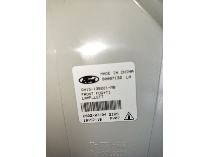Recambio de faro antiniebla izquierdo para ford ecosport 1.0 ecoboost referencia OEM IAM GN1513B221MB 90087132 