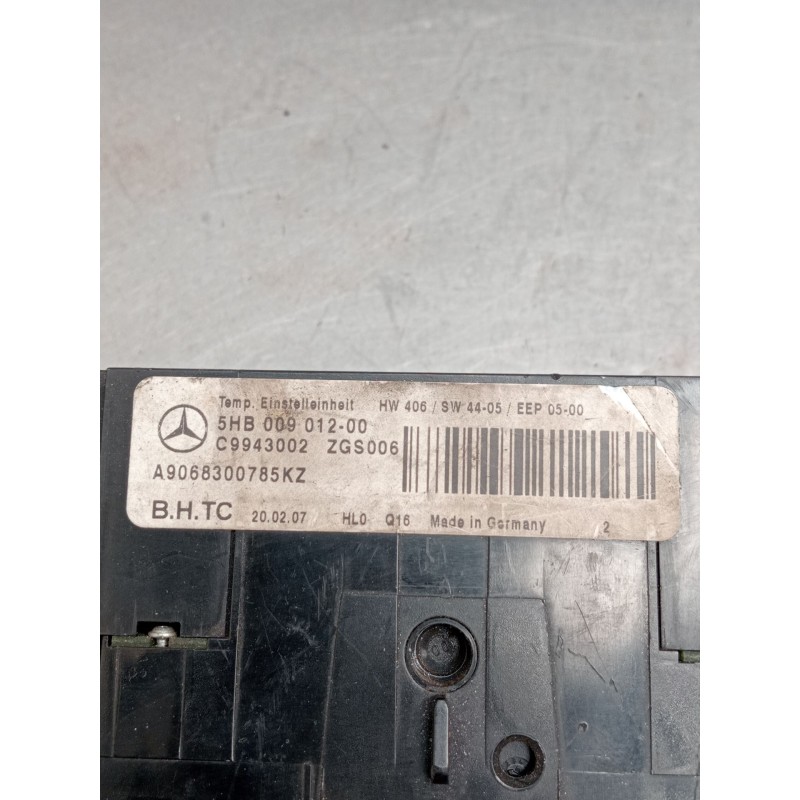 Recambio de mando calefaccion / aire acondicionado para mercedes-benz sprinter 3,5-t autobús (b906) 315 cdi (906.731, 906.733, 9