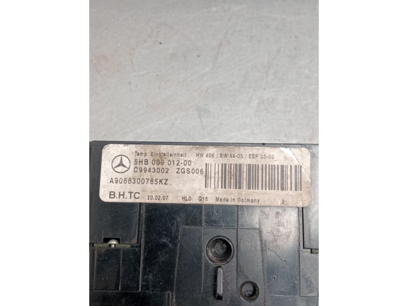Recambio de mando calefaccion / aire acondicionado para mercedes-benz sprinter 3,5-t autobús (b906) 315 cdi (906.731, 906.733, 9