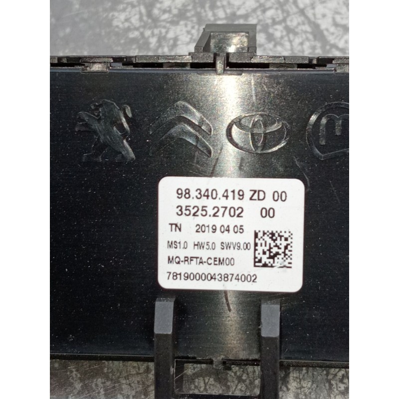 Recambio de mando calefaccion / aire acondicionado para opel combo e tour / life (k9) 1.5 referencia OEM IAM 98340419ZD 35252702