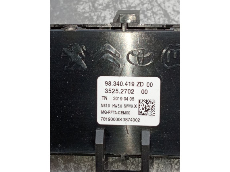 Recambio de mando calefaccion / aire acondicionado para opel combo e tour / life (k9) 1.5 referencia OEM IAM 98340419ZD 35252702