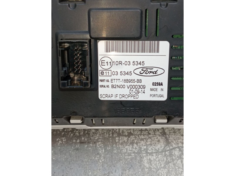 Recambio de pantalla multifuncion para ford b-max (jk) 1.6 tdci referencia OEM IAM ET7T18B955BB  2016