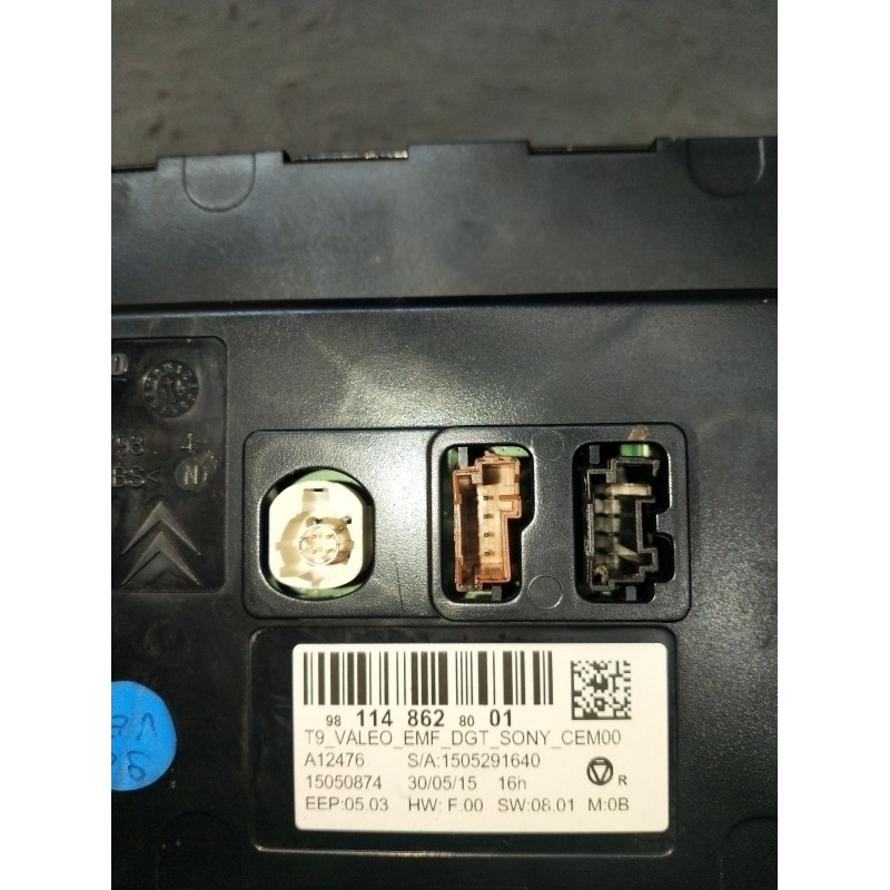 Recambio de pantalla multifuncion para peugeot 308 sw ii (lc_, lj_, lr_, lx_, l4_) 2.0 bluehdi 150 referencia OEM IAM 9811486280