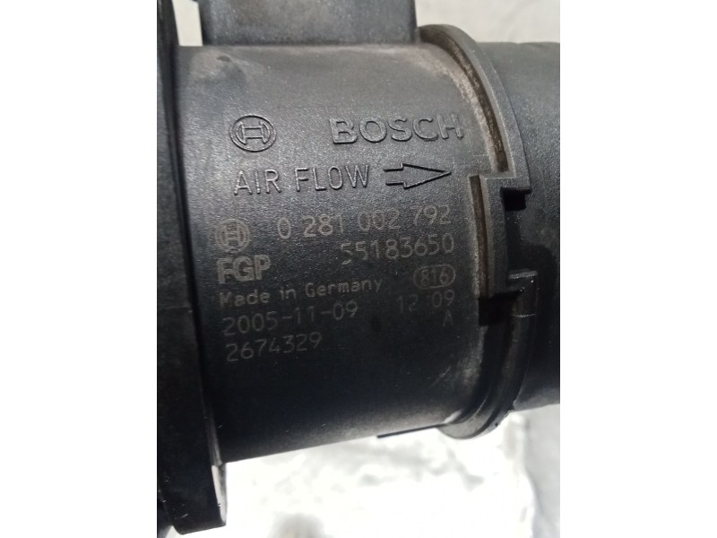 Recambio de caudalimetro para fiat grande punto (199_) 1.3 d multijet (199.axd11, 199.axd1a, 199.axd1b,... referencia OEM IAM 02