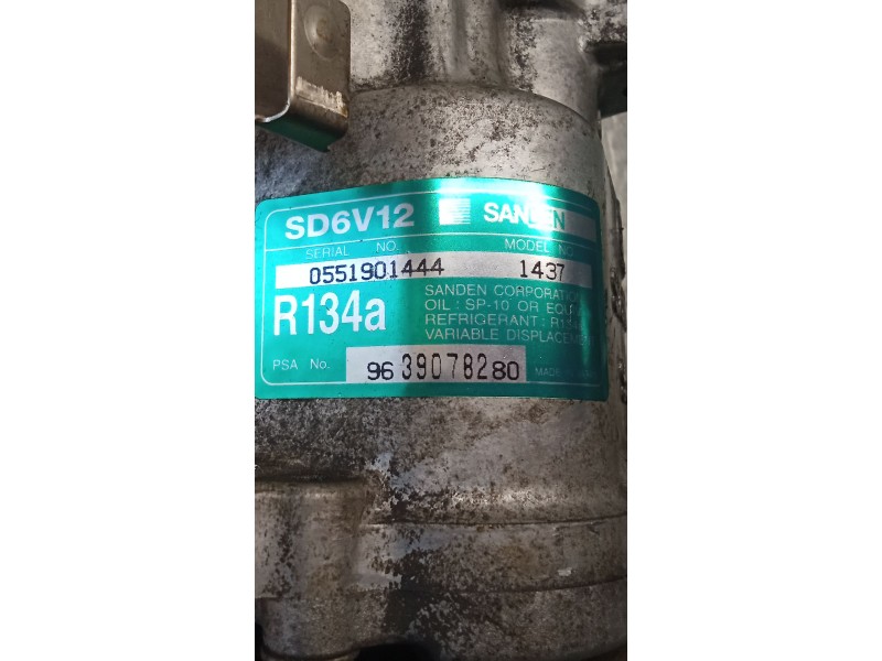 Recambio de compresor aire acondicionado para peugeot 307 break (3e) 2.0 hdi 110 referencia OEM IAM 9639078280  02