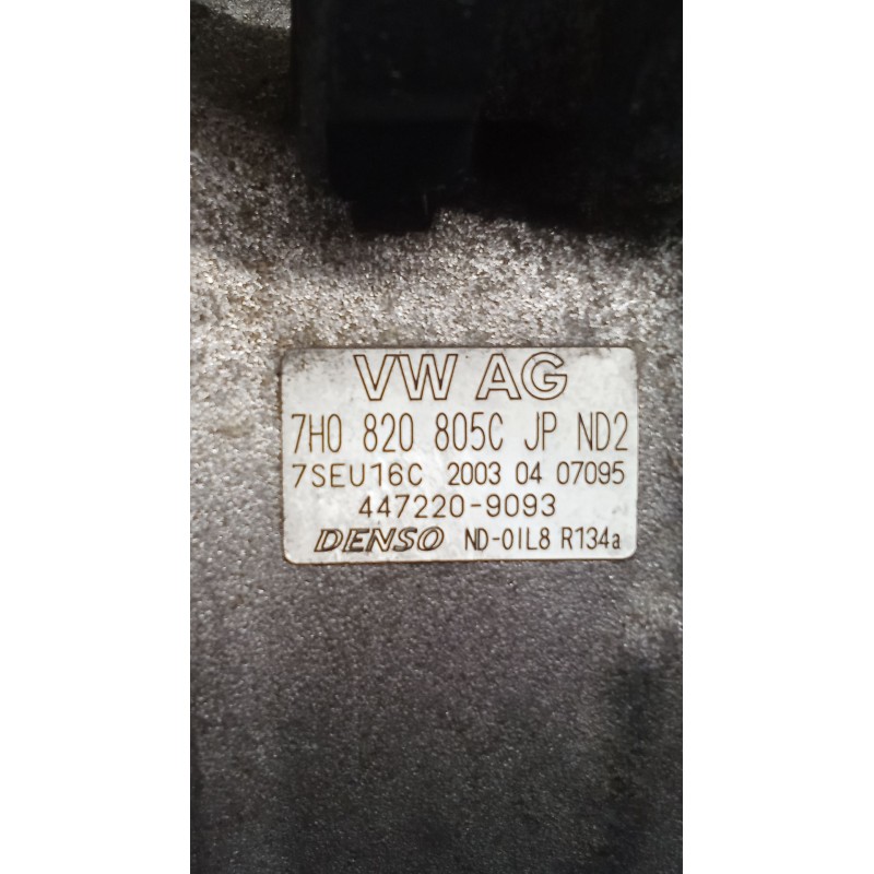 Recambio de compresor aire acondicionado para volkswagen phaeton (3d2/3d8) tdi v10 (4 asientos) referencia OEM IAM 7H0820805C 44