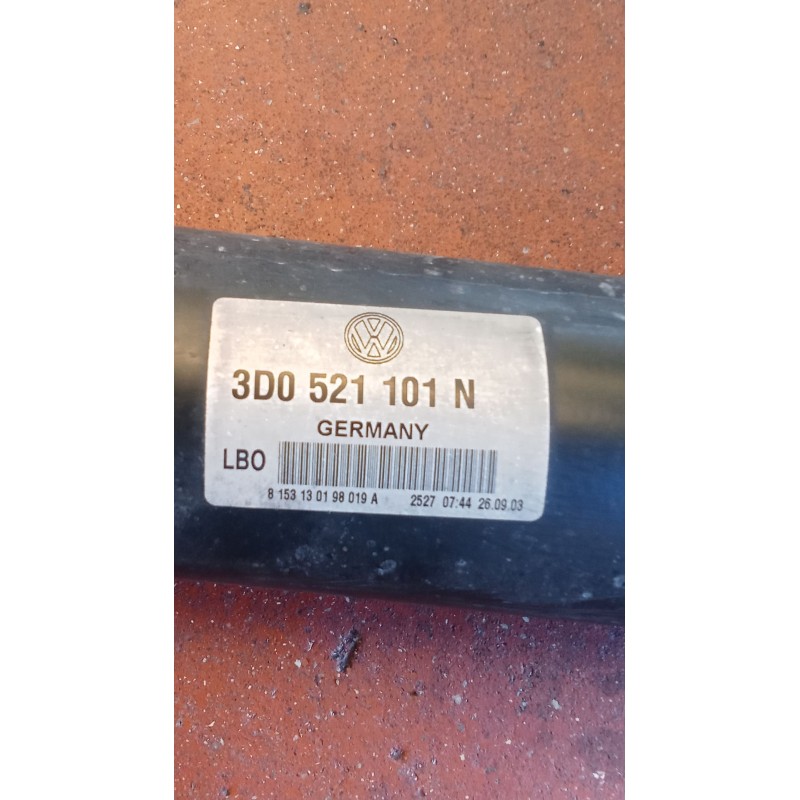 Recambio de transmision central para volkswagen phaeton (3d2/3d8) tdi v10 (4 asientos) referencia OEM IAM 3D0521101N  02