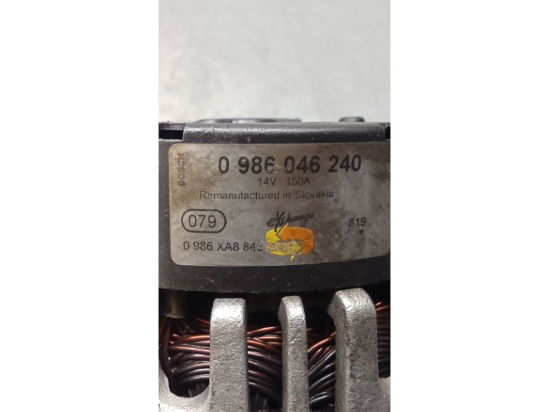 Recambio de alternador para peugeot 307 break (3e) 2.0 hdi 110 referencia OEM IAM 0986046240  02