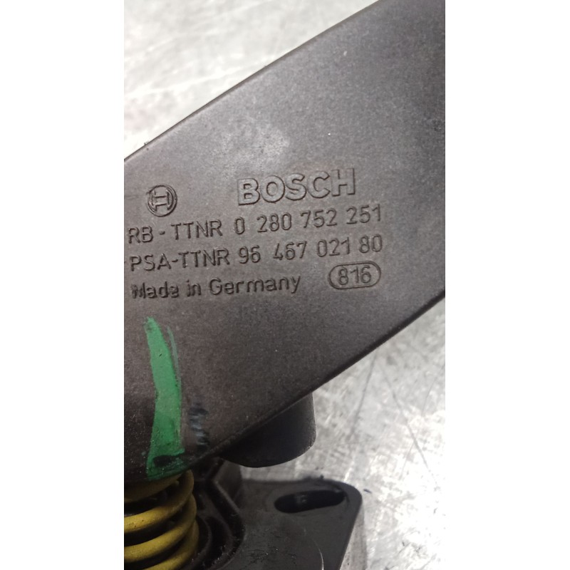 Recambio de potenciometro pedal para peugeot 307 break (3e) 2.0 hdi 110 referencia OEM IAM 0280752251 9646702180 02