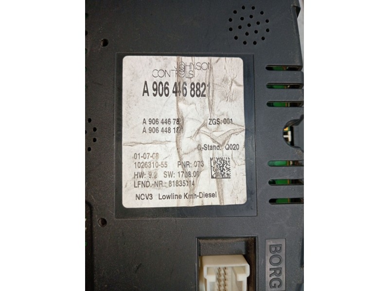 Recambio de cuadro instrumentos para mercedes-benz sprinterii caja cerrada (desde 01.06) 2.1 cdi cat referencia OEM IAM A9064468