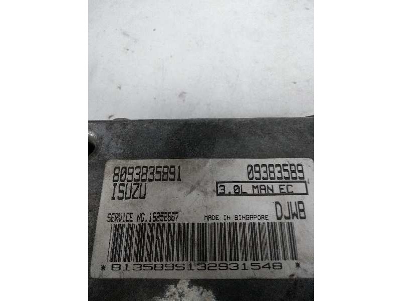 Recambio de centralita motor uce para opel monterey 3.0 dti cat referencia OEM IAM 8093835891 09383589 16252667 DJWB