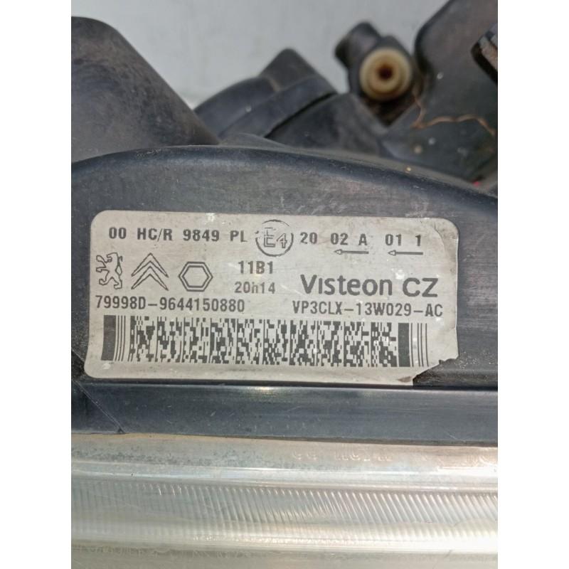 Recambio de faro derecho para citroën berlingo / berlingo first monospace (mf_, gjk_, gfk_) 1.6 hdi 75 (mf9hw, gj9hwc, gf9hwc, g