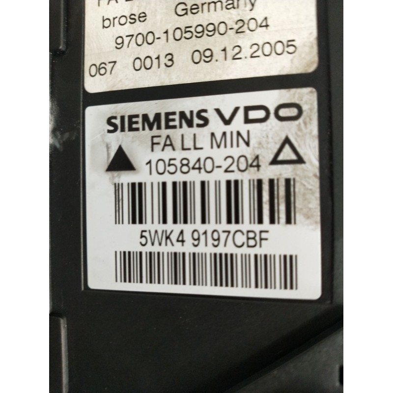 Recambio de elevalunas delantero izquierdo para audi a4 b7 (8ec) 2.0 tdi 16v referencia OEM IAM 5WK4997CBF 4P 2005