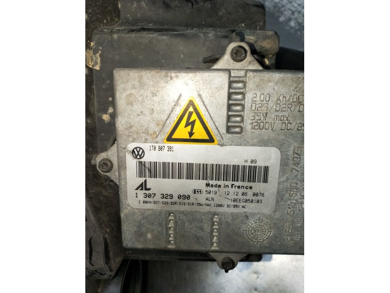 Recambio de faro izquierdo para volkswagen golf v (1k1) 2.0 tdi referencia OEM IAM 0301212271 1307329090 XENON 2003