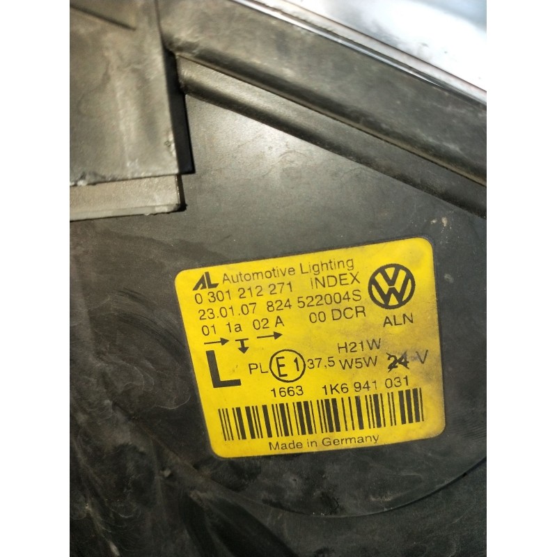 Recambio de faro izquierdo para volkswagen golf v (1k1) 2.0 tdi referencia OEM IAM 0301212271 1307329090 XENON 2003