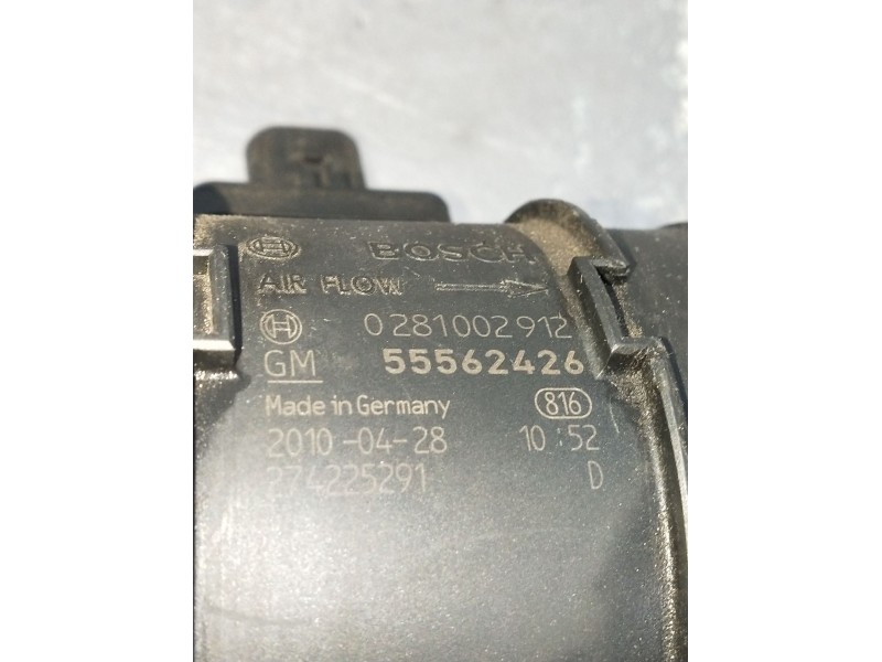 Recambio de caudalimetro para opel insignia a sports tourer (g09) 2.0 cdti (35) referencia OEM IAM 0281002912 55562426 2008