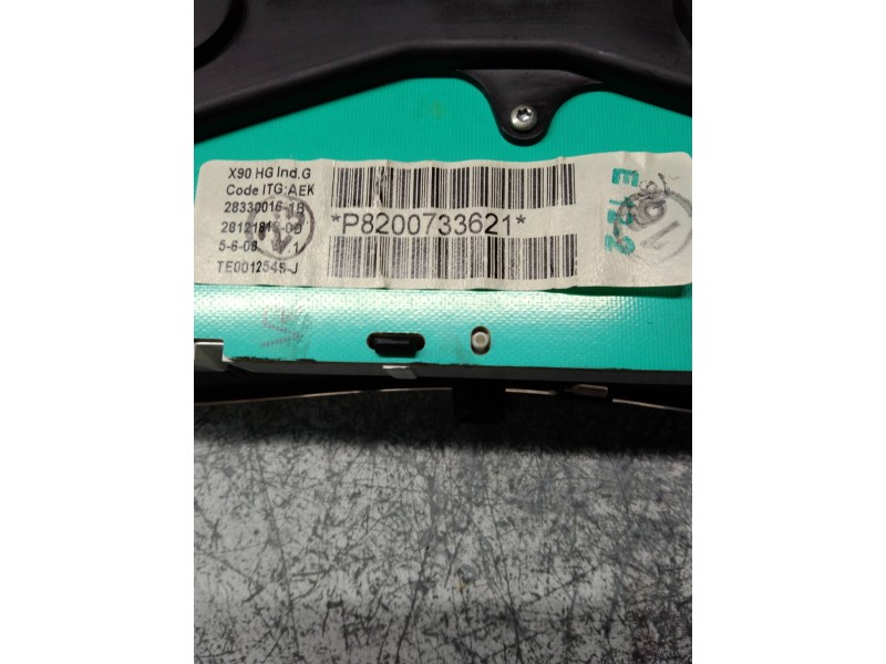 Recambio de cuadro instrumentos para dacia sandero ambiance referencia OEM IAM P8200733621 281218120D 