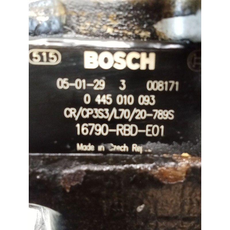 Recambio de bomba inyeccion para honda accord vii tourer (cm, cn) 2.2 i-ctdi (cn2) referencia OEM IAM 0445010093 16790RDBE01 BOS