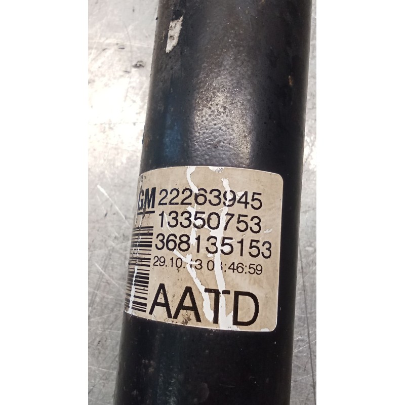 Recambio de amortiguador trasero derecho para opel meriva b monospace (s10) 1.7 cdti (75) referencia OEM IAM 22263945 13350753 1