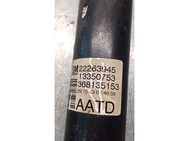 Recambio de amortiguador trasero derecho para opel meriva b monospace (s10) 1.7 cdti (75) referencia OEM IAM 22263945 13350753 1
