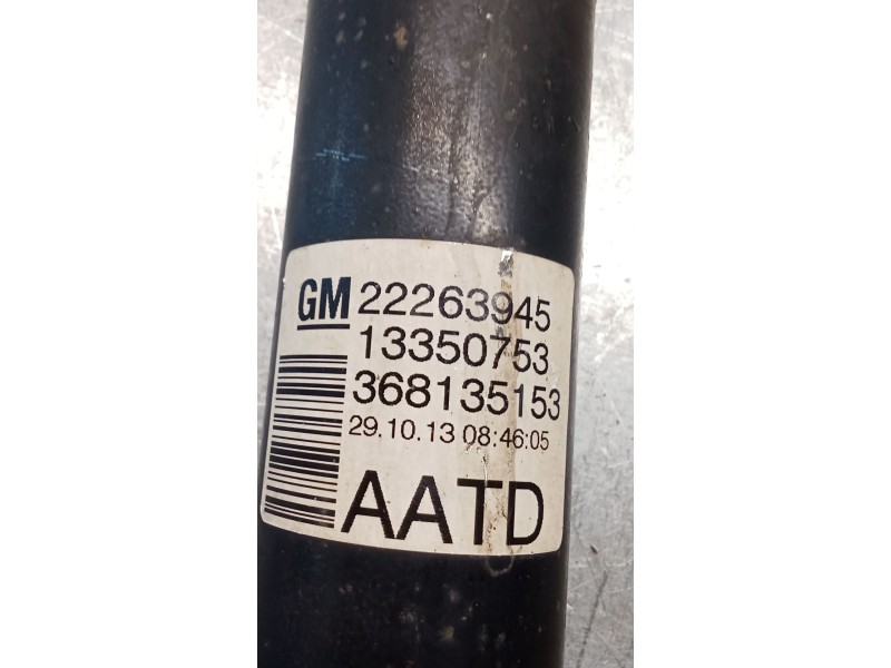 Recambio de amortiguador trasero izquierdo para opel meriva b monospace (s10) 1.7 cdti (75) referencia OEM IAM 22263945 13350753