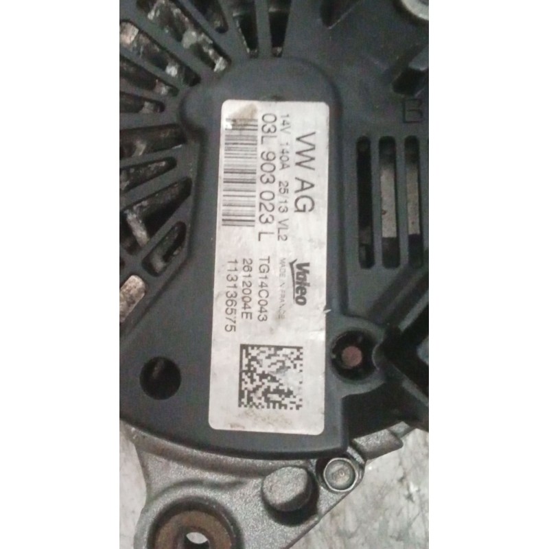 Recambio de alternador para volkswagen golf alltrack vii variant (ba5, bv5) 2.0 tdi 4motion referencia OEM IAM 03L903023L  