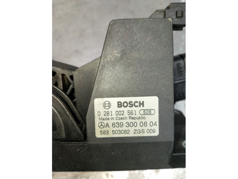 Recambio de potenciometro pedal para mercedes-benz vito / mixto furgoneta (w639) 111 cdi (639.601, 639.603, 639.605) referencia 