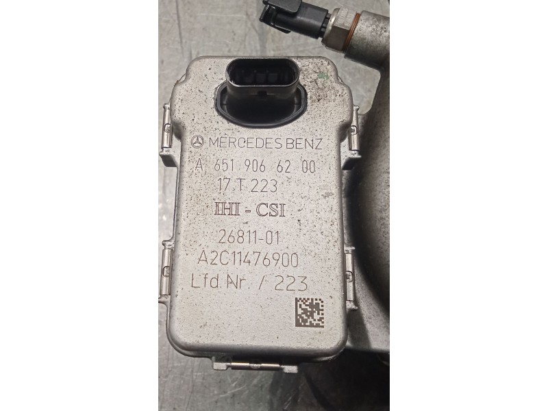 Recambio de turbocompresor para mercedes-benz sprinter 3,5-t furgoneta (b907, b910) 314 cdi (910.631, 910.633) referencia OEM IA