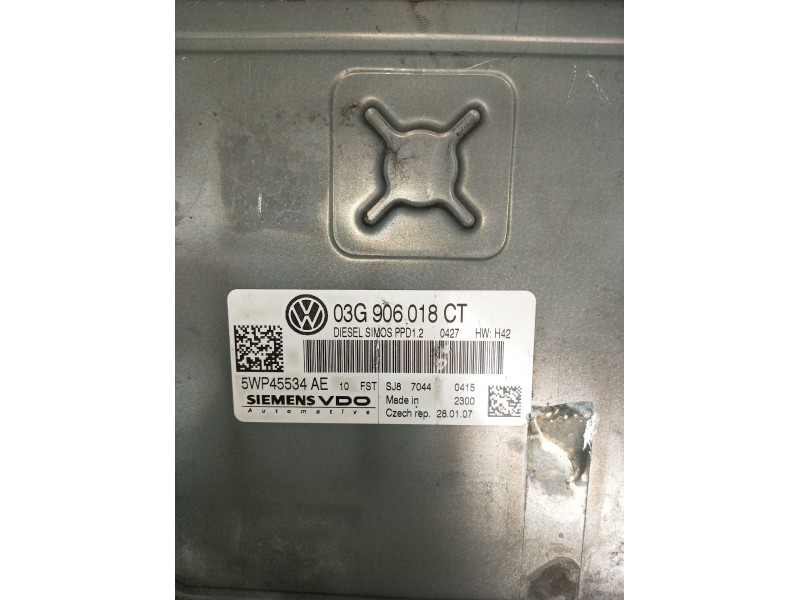 Recambio de centralita motor uce para volkswagen golf v (1k1) 2.0 tdi referencia OEM IAM 03G906018CT 5WP45534AE 2003