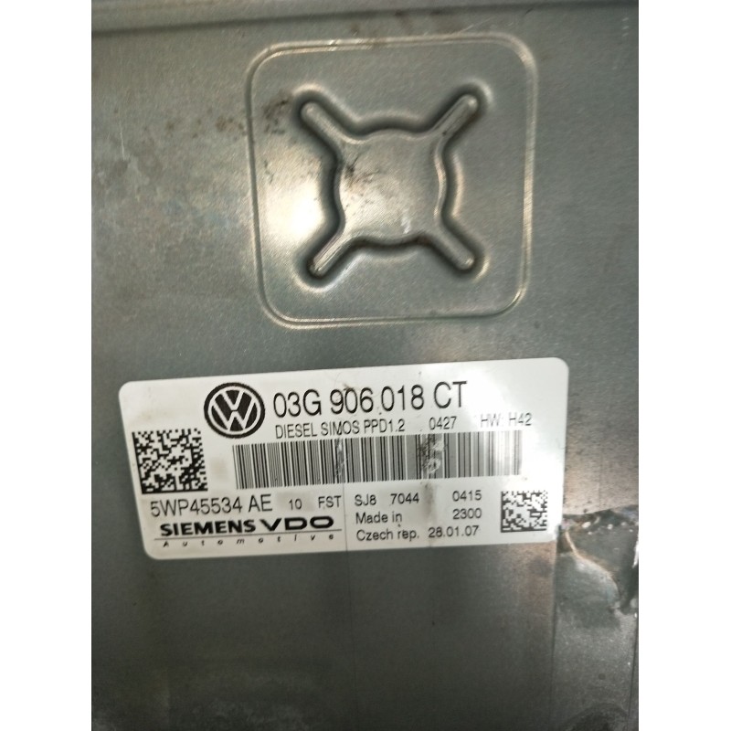 Recambio de centralita motor uce para volkswagen golf v (1k1) 2.0 tdi referencia OEM IAM 03G906018CT 5WP45534AE 2003
