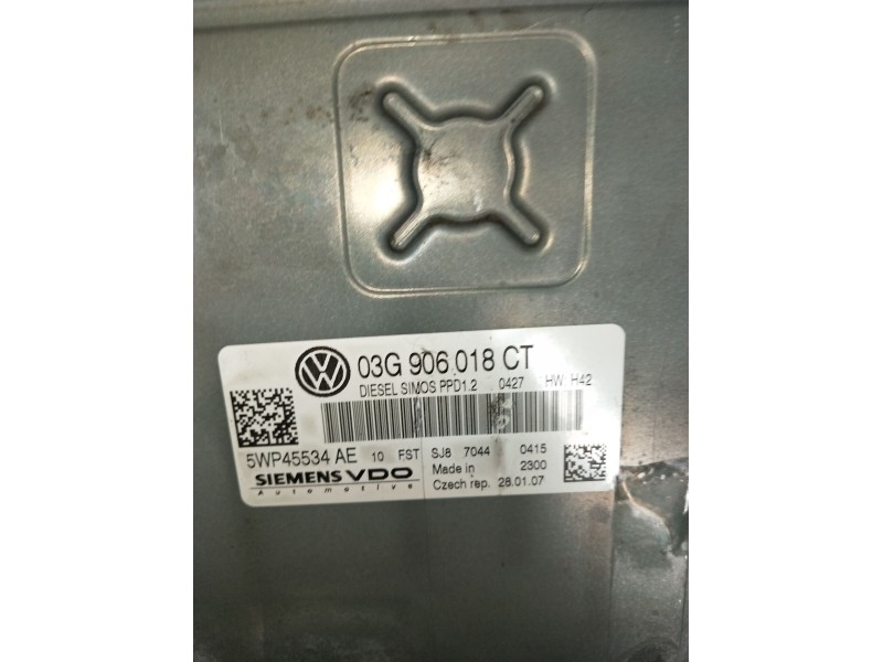 Recambio de centralita motor uce para volkswagen golf v (1k1) 2.0 tdi referencia OEM IAM 03G906018CT 5WP45534AE 2003
