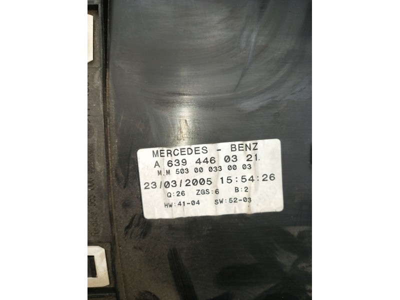 Recambio de cuadro instrumentos para mercedes-benz vito / mixto furgoneta (w639) 111 cdi (639.601, 639.603, 639.605) referencia 