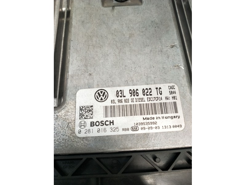 Recambio de centralita motor uce para seat exeo st (3r5) 2.0 tdi referencia OEM IAM 0281016325 03L906022TG EDC17CP14 2008