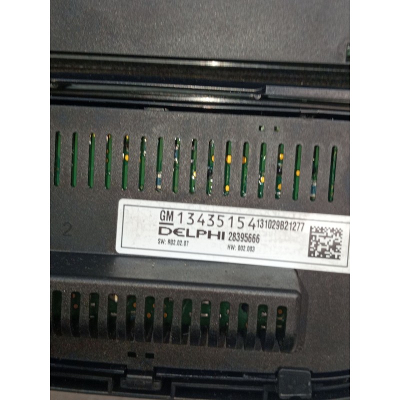 Recambio de mando multifuncion para opel meriva b monospace (s10) 1.7 cdti (75) referencia OEM IAM 13362776 MANDO CALEFACCIÓN 28