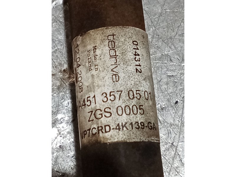 Recambio de transmision delantera izquierda para smart fortwo coupé (451) 1.0 (451.331, 451.380) referencia OEM IAM A4513570501 