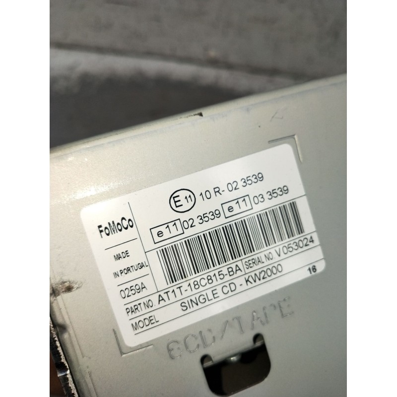 Recambio de sistema audio / radio cd para ford tourneo connect 1.8 tdci /tddi /di referencia OEM IAM AT1T18C815BA  2008