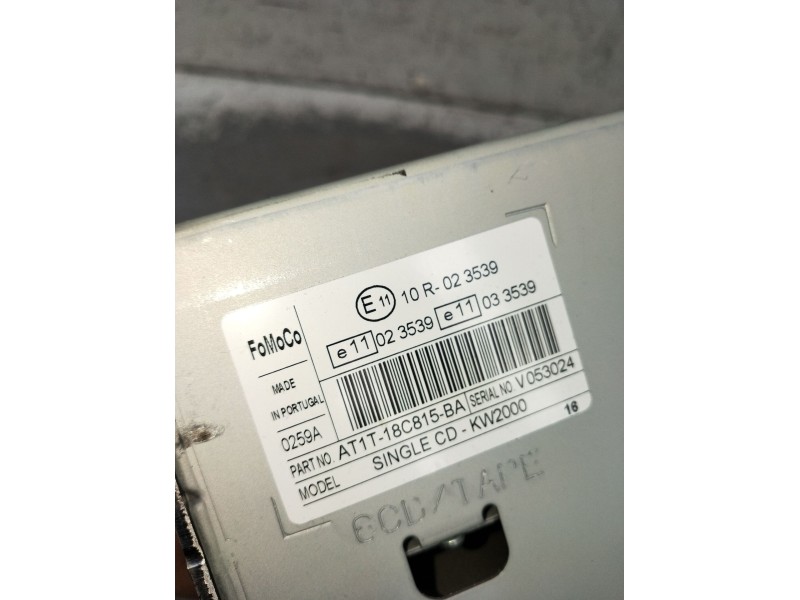 Recambio de sistema audio / radio cd para ford tourneo connect 1.8 tdci /tddi /di referencia OEM IAM AT1T18C815BA  2008