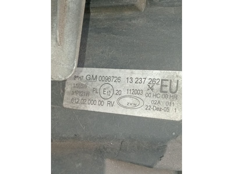 Recambio de faro derecho para opel corsa c (x01) 1.2 twinport (f08, f68) referencia OEM IAM 0096726 132372626120200000 