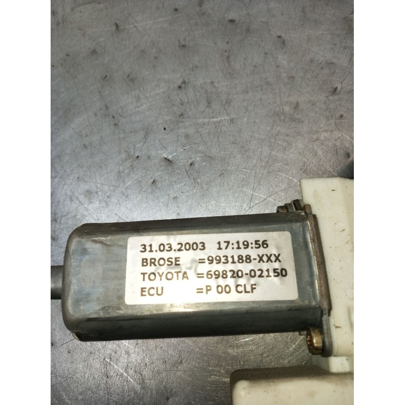 Recambio de elevalunas delantero izquierdo para toyota corolla sedán (_e12_) 1.6 vvt-i (zze121_) referencia OEM IAM 993188XXX 4P