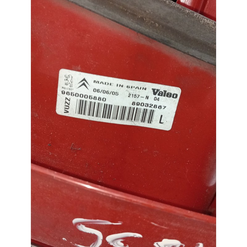 Recambio de piloto trasero izquierdo para citroën xsara picasso (n68) 2.0 hdi referencia OEM IAM 9650005880 89032867 