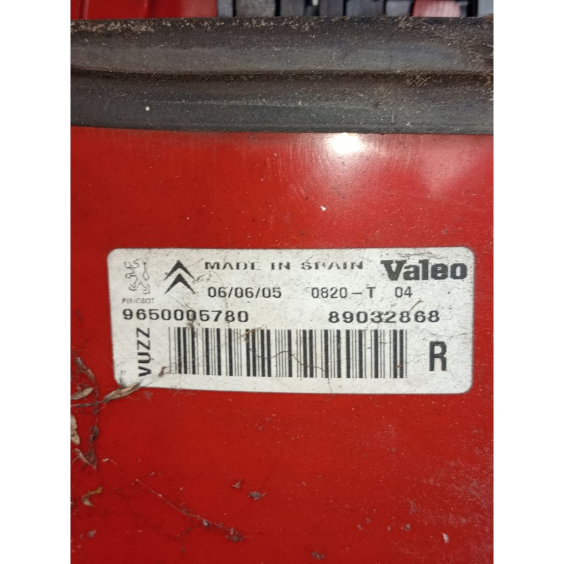 Recambio de piloto trasero derecho para citroën xsara picasso (n68) 2.0 hdi referencia OEM IAM 9650005780 89032868 