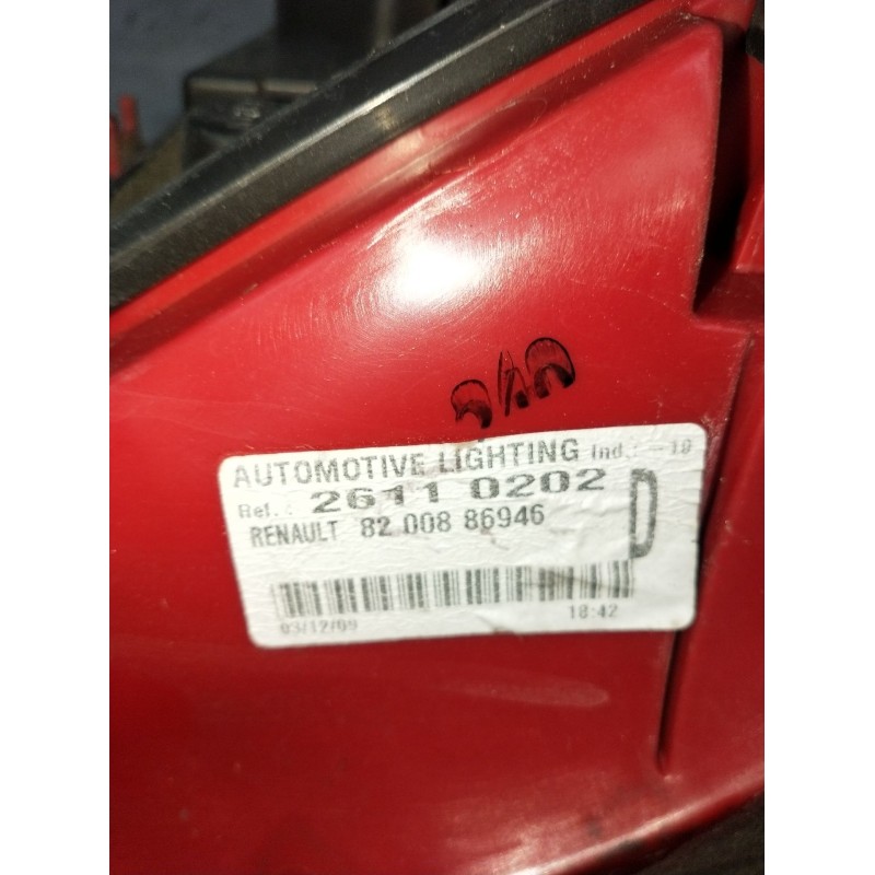 Recambio de piloto trasero derecho para renault clio iii (br0/1, cr0/1) 1.2 16v (br02, br0j, br11, cr02, cr0j, cr11) referencia 