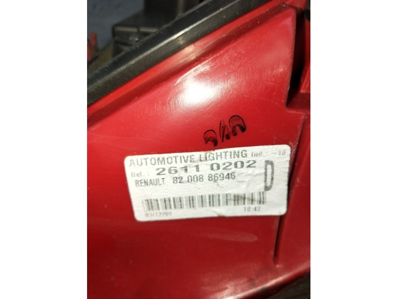 Recambio de piloto trasero derecho para renault clio iii (br0/1, cr0/1) 1.2 16v (br02, br0j, br11, cr02, cr0j, cr11) referencia 