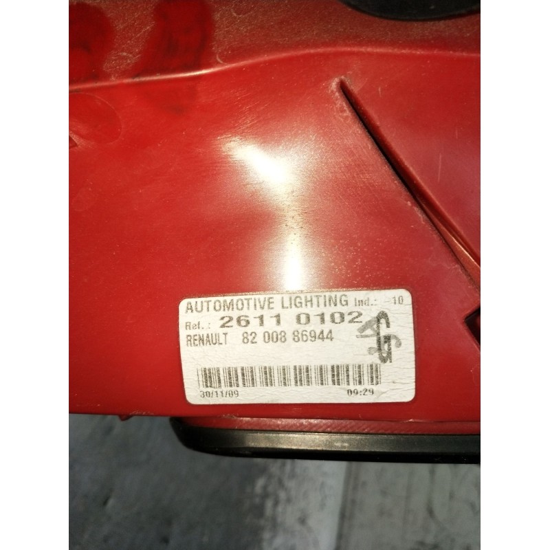 Recambio de piloto trasero izquierdo para renault clio iii (br0/1, cr0/1) 1.2 16v (br02, br0j, br11, cr02, cr0j, cr11) referenci
