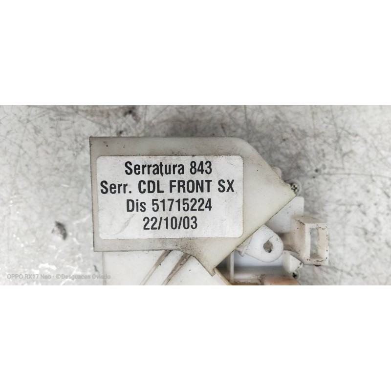 Recambio de motor cierre centralizado delantero izquierdo para lancia ypsilon (101) 1.3 16v multijet argento referencia OEM IAM 