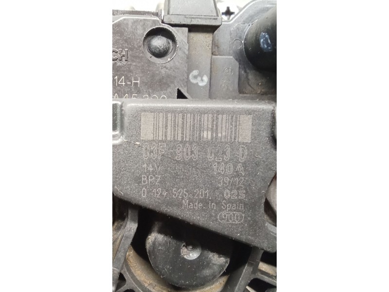 Recambio de alternador para seat altea (5p1) 1.2 tsi referencia OEM IAM 03F903023D 0124525201 09 140A