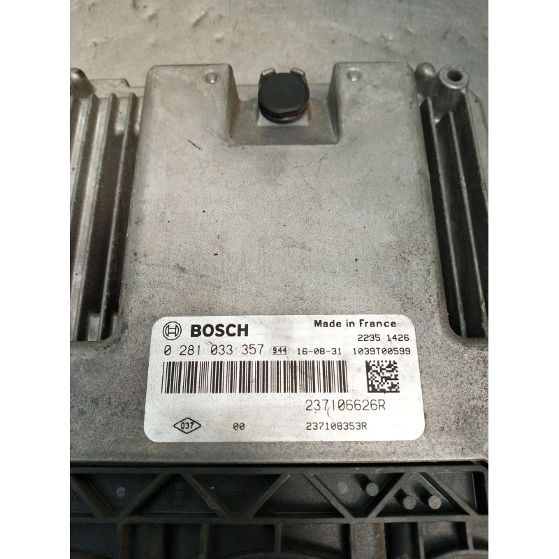 Recambio de centralita motor uce para renault trafic iii furgoneta (fg_) 1.6 dci 95 (fgmj, fgmr) referencia OEM IAM 0281033357 2