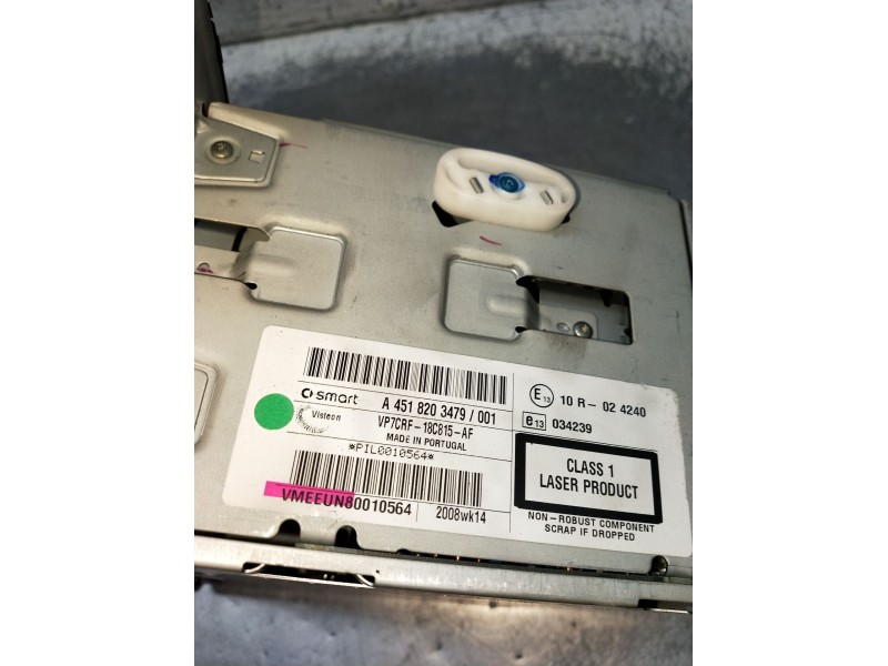 Recambio de sistema audio / radio cd para smart fortwo coupé (451) 1.0 (451.331, 451.380) referencia OEM IAM A4518203479  2007